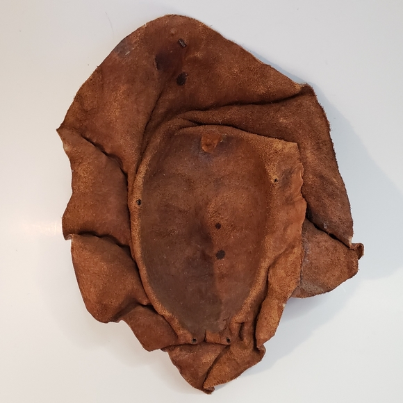 Vintage Leather Womens Face Mask Art Sculpture Wall Hanging - Picture 5 of 9